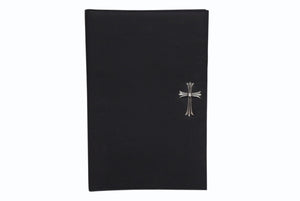 CHROME HEARTS クロムハーツ バインダー ノートカバー マックスフィールド限定 ラージCHクロス ナイロン シルバ−925 美品 中古 4b011713