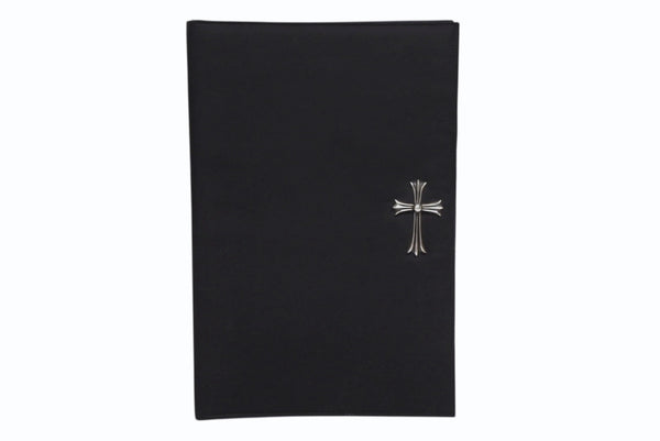 CHROME HEARTS クロムハーツ バインダー ノートカバー マックスフィールド限定 ラージCHクロス ナイロン シルバ−925 美品 中古 4b011713