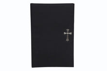 Load image into Gallery viewer, CHROME HEARTS クロムハーツ バインダー ノートカバー マックスフィールド限定 ラージCHクロス ナイロン シルバ−925 美品 中古 4b011713