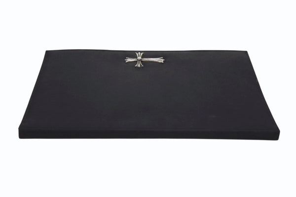 CHROME HEARTS クロムハーツ バインダー ノートカバー マックスフィールド限定 ラージCHクロス ナイロン シルバ−925 美品 中古 4b011713