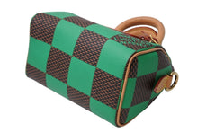 Load image into Gallery viewer, 極美品 LOUIS VUITTON ルイヴィトン スピーディ バンドリエール18 2WAYバッグ N40534 ダミエ ポップ グリーン ゴールド金具 中古 4b011774