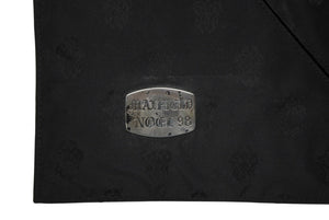 CHROME HEARTS クロムハーツ バインダー ノートカバー マックスフィールド限定 ラージCHクロス ナイロン シルバ−925 美品 中古 4b011713