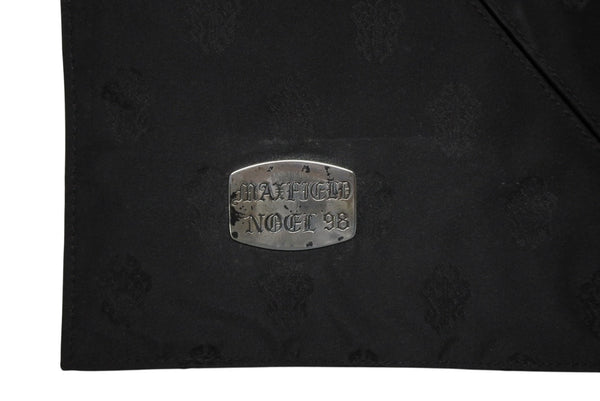 CHROME HEARTS クロムハーツ バインダー ノートカバー マックスフィールド限定 ラージCHクロス ナイロン シルバ−925 美品 中古 4b011713