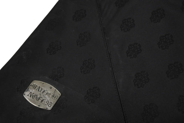 CHROME HEARTS クロムハーツ バインダー ノートカバー マックスフィールド限定 ラージCHクロス ナイロン シルバ−925 美品 中古 4b011713
