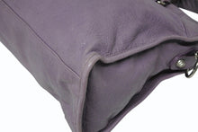 Load image into Gallery viewer, BALENCIAGA バレンシアガ ザ ジャイアント シティ ハンドバッグ 002123 パープル シルバー金具 美品 中古 4b011366