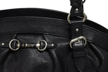 Load image into Gallery viewer, 極美品 Christian Dior クリスチャンディオール ヴィンテージ ハンドバッグ 01-RU-1006 ブラック レザー シルバー金具 中古 4b011627