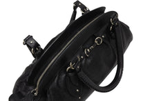 Load image into Gallery viewer, 極美品 Christian Dior クリスチャンディオール ヴィンテージ ハンドバッグ 01-RU-1006 ブラック レザー シルバー金具 中古 4b011627