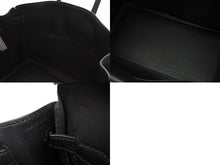 Load image into Gallery viewer, 新品未使用 HERMES エルメス Birkin25 バーキン25 ハンドバッグ ヴォースイフト ブラック コートアコート B刻印 シルバー金具 中古 4b013159