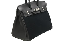 Load image into Gallery viewer, 新品未使用 HERMES エルメス Birkin25 バーキン25 ハンドバッグ ヴォースイフト ブラック コートアコート B刻印 シルバー金具 中古 4b013159