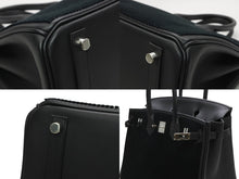 Load image into Gallery viewer, 新品未使用 HERMES エルメス Birkin25 バーキン25 ハンドバッグ ヴォースイフト ブラック コートアコート B刻印 シルバー金具 中古 4b013159