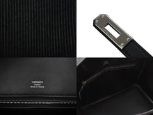 Load image into Gallery viewer, 新品未使用 HERMES エルメス Birkin25 バーキン25 ハンドバッグ ヴォースイフト ブラック コートアコート B刻印 シルバー金具 中古 4b013159