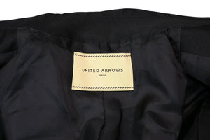 極美品 UNITED ARROWS ユナイテッドアローズ ジャケット ブラック サイズ36 1522-257-2899 中古 4b013339