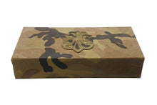 画像をギャラリービューアに読み込む, CHROME HEARTS クロムハーツ サングラスケース メガネケース BSフレア パッチ カーキ 迷彩 カモ柄 シルバー金具 美品 中古 4b002567