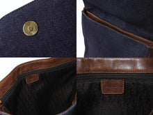 画像をギャラリービューアに読み込む, Christian Dior クリスチャンディオール ストリートシック ショルダーバッグ BM-0052 デニム レザー ガリアーノ期 美品 中古 4b002850