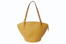 Load image into Gallery viewer, LOUIS VUITTON ルイヴィトン サンジャックPM ハンドバッグ M52279 エピ レザー イエロー ゴールド金具 美品 中古 4b003440