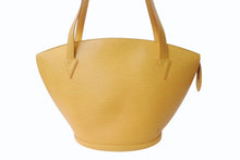 Load image into Gallery viewer, LOUIS VUITTON ルイヴィトン サンジャックPM ハンドバッグ M52279 エピ レザー イエロー ゴールド金具 美品 中古 4b003440