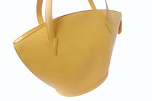 Load image into Gallery viewer, LOUIS VUITTON ルイヴィトン サンジャックPM ハンドバッグ M52279 エピ レザー イエロー ゴールド金具 美品 中古 4b003440