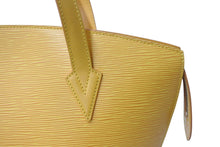 Load image into Gallery viewer, LOUIS VUITTON ルイヴィトン サンジャックPM ハンドバッグ M52279 エピ レザー イエロー ゴールド金具 美品 中古 4b003440