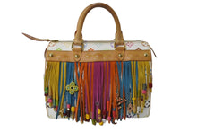 Load image into Gallery viewer, LOUIS VUITTON ルイヴィトン スピーディ フラーンジュ25 ハンドバッグ M40113 モノグラム マルチカラー 村上隆 美品 中古 4b003614