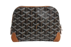 New and unused GOYARD Goyard Pouch Vendome Cosmetic Pouch Brown Silver Hardware Used 4b003702