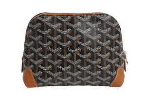 New and unused GOYARD Goyard Pouch Vendome Cosmetic Pouch Brown Silver Hardware Used 4b003702