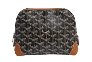 New and unused GOYARD Goyard Pouch Vendome Cosmetic Pouch Brown Silver Hardware Used 4b003702