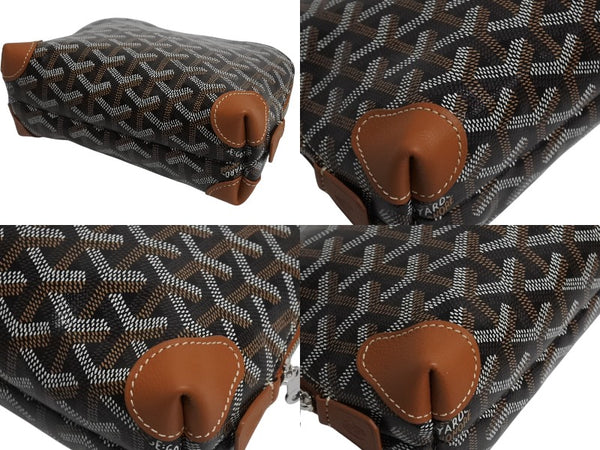 New and unused GOYARD Goyard Pouch Vendome Cosmetic Pouch Brown Silver Hardware Used 4b003702