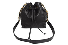 Load image into Gallery viewer, CHANEL シャネル ショルダーバッグ 3番台 ココマーク ラムスキン ブラウン 巾着型 ゴールド金具 イタリア製 美品 中古 4b003791