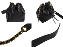Load image into Gallery viewer, CHANEL シャネル ショルダーバッグ 3番台 ココマーク ラムスキン ブラウン 巾着型 ゴールド金具 イタリア製 美品 中古 4b003791
