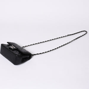 Very Good Condition CHANEL Mini Matelasse 19 S Flap S Chain Shoulder Bag No. 26 Lambskin Coco Mark Silver Hardware Used 4a000416