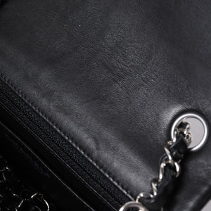Very Good Condition CHANEL Mini Matelasse 19 S Flap S Chain Shoulder Bag No. 26 Lambskin Coco Mark Silver Hardware Used 4a000416