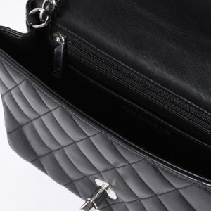 Very Good Condition CHANEL Mini Matelasse 19 S Flap S Chain Shoulder Bag No. 26 Lambskin Coco Mark Silver Hardware Used 4a000416