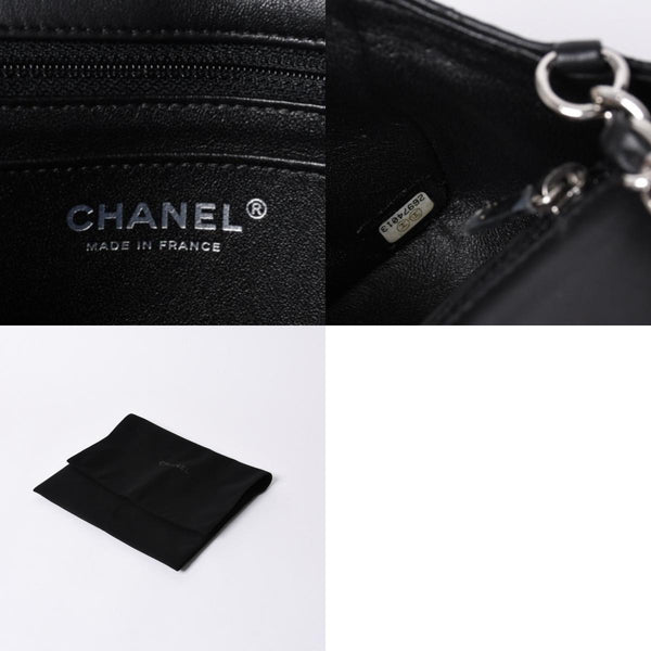 Very Good Condition CHANEL Mini Matelasse 19 S Flap S Chain Shoulder Bag No. 26 Lambskin Coco Mark Silver Hardware Used 4a000416