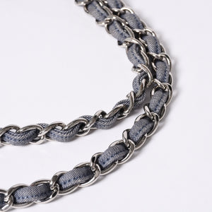 極美品 CHANEL シャネル デカマトラッセ30 Sフラップ Wチェーンショルダーバッグ 21番台 ココマーク パッチワーク ステッチ 中古 4a000390