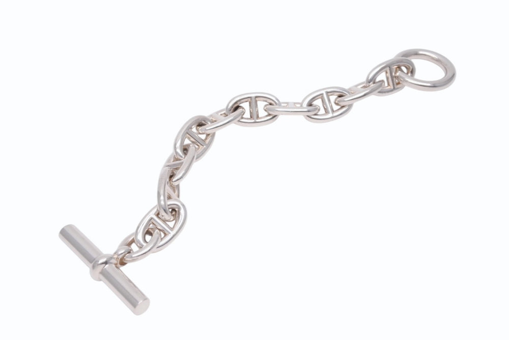 New and unused HERMES Chaine d'Ancle GM Bracelet Weight approx. 98.5g Ag925 stamp 10 links Silver 925 Used 4b004016