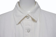画像をギャラリービューアに読み込む, Sacai サカイ ワンピース 半袖シャツ ドレス ボタン コットン ホワイト シルバー金具 美品 中古 4b004526