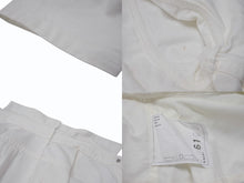 画像をギャラリービューアに読み込む, Sacai サカイ ワンピース 半袖シャツ ドレス ボタン コットン ホワイト シルバー金具 美品 中古 4b004526
