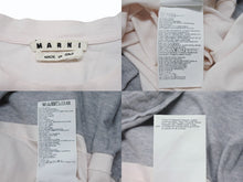 画像をギャラリービューアに読み込む, MARNI マルニ 半袖Ｔシャツ ロング丈 ワンピース 重ね着 S22763 テスート ピンク グレー サイズ46 美品 中古 4b004528