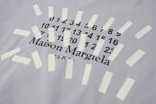 画像をギャラリービューアに読み込む, Maison Martin Margiela メゾンマルタンマルジェラ 半袖Tシャツ カットソー カレンダーロゴ ブルー サイズ48 美品 中古 4b004529