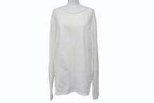 画像をギャラリービューアに読み込む, JIL SANDER PLUS ジルサンダー プラス 長袖Tシャツ 無地 KK PM ZI 0502 コットン ポリウレタン ホワイト サイズL 美品 中古 4b004531