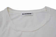 画像をギャラリービューアに読み込む, JIL SANDER PLUS ジルサンダー プラス 長袖Tシャツ 無地 KK PM ZI 0502 コットン ポリウレタン ホワイト サイズL 美品 中古 4b004531
