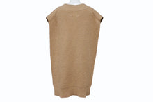 Load image into Gallery viewer, MaisonMargiela メゾンマルジェラ Vネック ベスト S50TH0059 イタリア製 ウール カシミヤ ナイロン ブラウン サイズS 美品 中古 4b004541