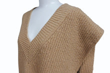 Load image into Gallery viewer, MaisonMargiela メゾンマルジェラ Vネック ベスト S50TH0059 イタリア製 ウール カシミヤ ナイロン ブラウン サイズS 美品 中古 4b004541