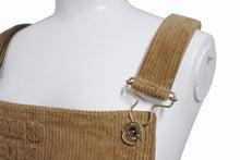 画像をギャラリービューアに読み込む, 新品同様 MIUMIU ミュウミュウ ウォッシュド フロックド シャンブレー ミニドレス MF5240 ブラウン コーデュロイ サイズ40 中古 4b004628