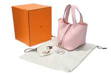 画像をギャラリービューアに読み込む, 新品未使用 HERMES エルメス ピコタンロック PM ハンドバッグ トリヨンクレマンス ローズサクラ シルバー金具 W刻印 中古 4b004678