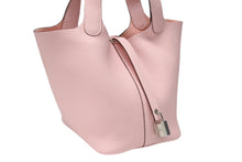 画像をギャラリービューアに読み込む, 新品未使用 HERMES エルメス ピコタンロック PM ハンドバッグ トリヨンクレマンス ローズサクラ シルバー金具 W刻印 中古 4b004678