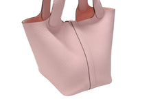 画像をギャラリービューアに読み込む, 新品未使用 HERMES エルメス ピコタンロック PM ハンドバッグ トリヨンクレマンス ローズサクラ シルバー金具 W刻印 中古 4b004678