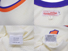 Load image into Gallery viewer, MITCHELL &amp; NESS ミッチェル&amp;ネス ノースリーブ JAY-Z ROC-A-FELLA NY RN#106371 ナイロン ホワイト ブルー オレンジ サイズ54 美品 中古 4b004708