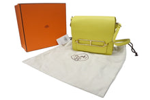 画像をギャラリービューアに読み込む, 新品同様 HERMES エルメス ショルダーバッグ サックロウリスミニ ヴォーガリバー イエロー ゴールド金具 Y刻印 4b004820