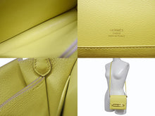 画像をギャラリービューアに読み込む, 新品同様 HERMES エルメス ショルダーバッグ サックロウリスミニ ヴォーガリバー イエロー ゴールド金具 Y刻印 4b004820